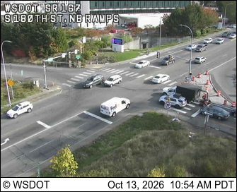 SR 167 at MP 24.4: S 180th, NB Ramp
