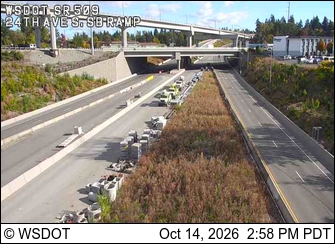 SR 509 @ MP 21.3: 24th Ave S, SB Ramp