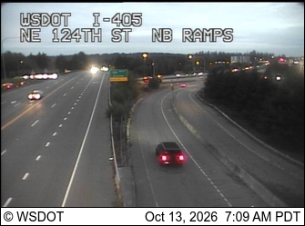 I-405 at MP 20.2: NE 124th St, NB Ramps