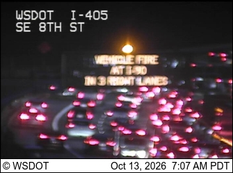 I-405 at MP 12.8: SE 8th St