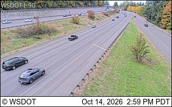 I-90 at MP 13.5: W Lk Sammamish Pkwy