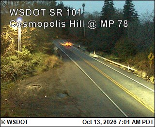 US 101 at MP 78.3: Cosmopolis Hill