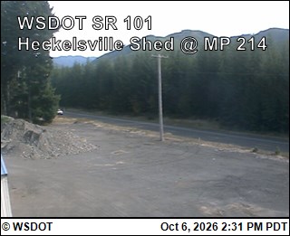 US 101 at MP 214.7: Heckelsville Shed