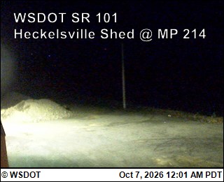 US 101 at MP 214.7: Heckelsville Shed