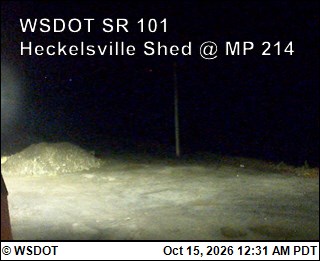 US 101 at MP 214.7: Heckelsville Shed