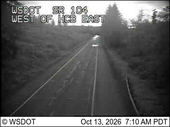 SR 104 at MP 12.1: W of Hood Canal Bridge VMS East