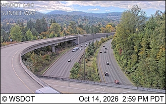 I-90 at MP 18: Sunset Way