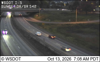 I-5 at MP 254.9: Sunset Dr