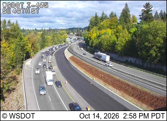 I-405 at MP 9.8: SE 46th St