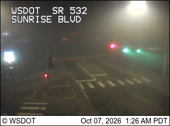 SR 532 at MP 0: Sunrise Blvd