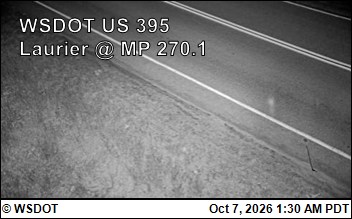 US 395 at MP 270.1: Laurier (1)