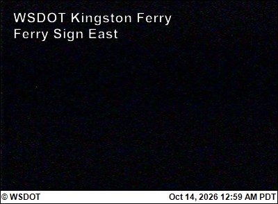 WSF Kingston Ferry Sign East