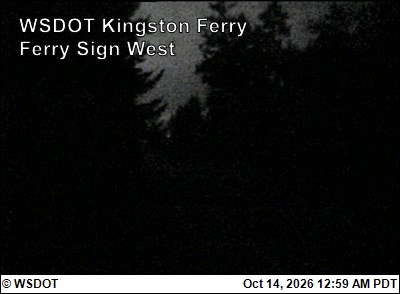 WSF Kingston Ferry Sign West