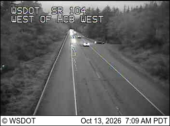 SR 104 at MP 12.1: W of Hood Canal Bridge VMS West