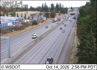 I-5 at MP 125.2: New York Ave