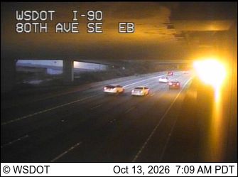 I-90 at MP 7: 80th Ave SE Eastbound