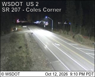 US 2 at MP 84.5: SR 207 Coles Corner looking West