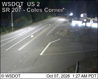 US 2 at MP 84.5: SR 207 Coles Corner looking East