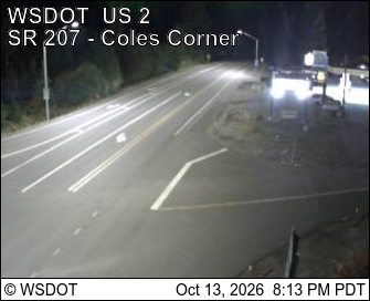 US 2 at MP 84.5: SR 207 Coles Corner looking East