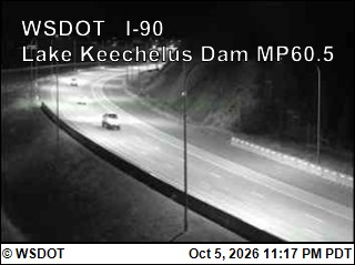 I-90 at MP 60.5 Lake Keechelus Dam
