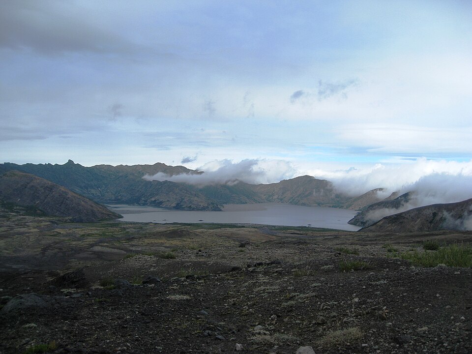 This was a great hike into the crater of Mount St Helens , guided by Mount St. H