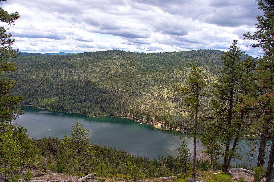 Bonaparte Lake from the Pacific Northwest Trail.