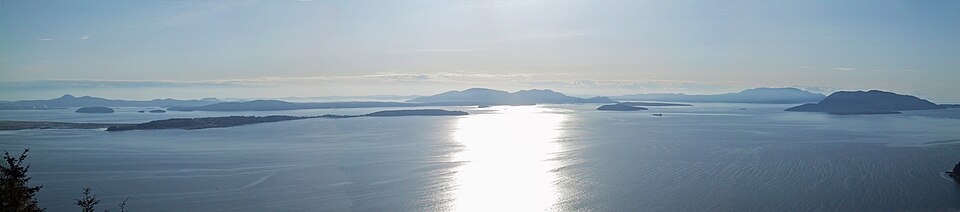 San Juan Islands from Blanchard Mountain