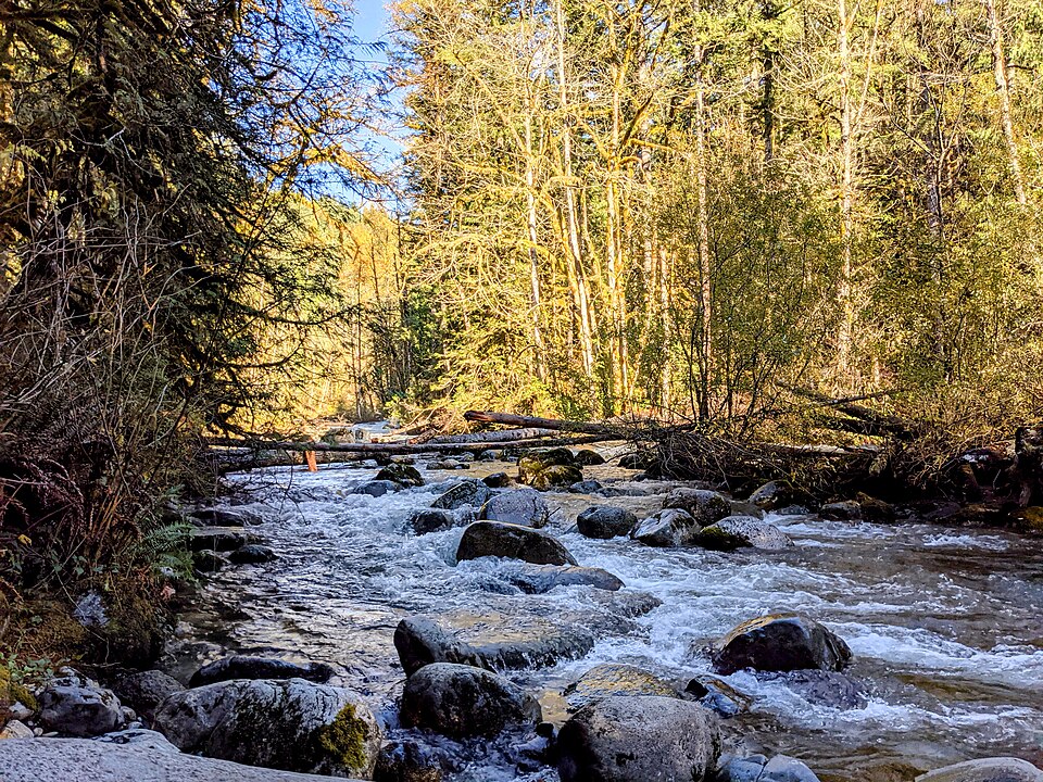 water of Wallace Falls