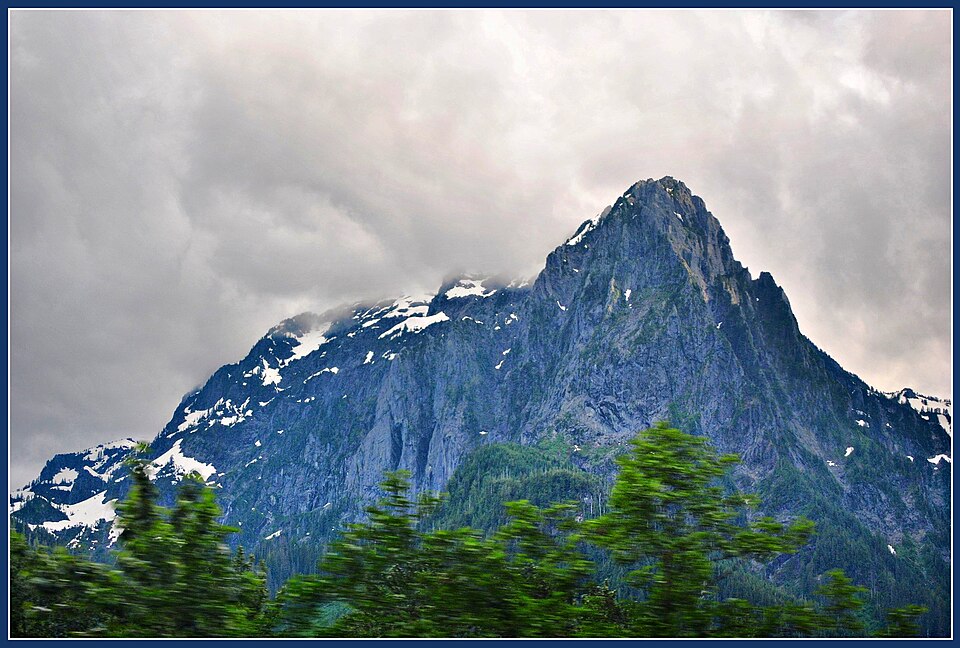 Mt Persis, Snoqualmie National Forest, WA From Amtrak Empire Builder